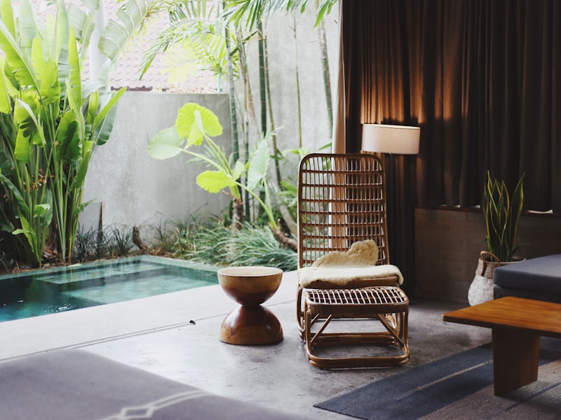 Peaceful spa relaxation lounge